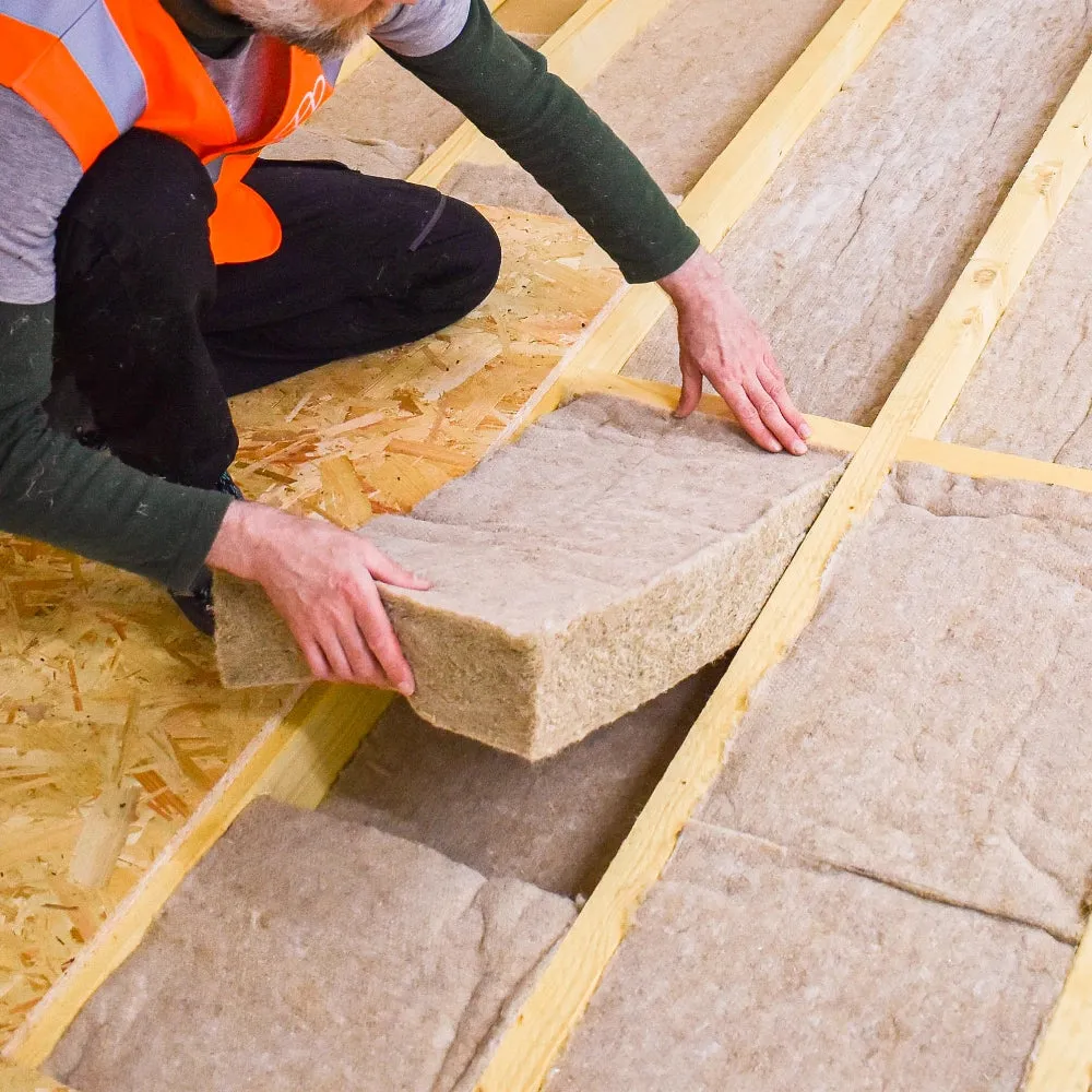 100mm IndiNature IndiTherm Hemp Flexibatt Insulation - 1200 x 370mm (1.78m²)
