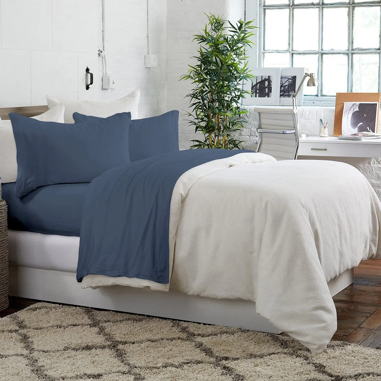 Brooklyn Flat Jersey Knit Sheet Set