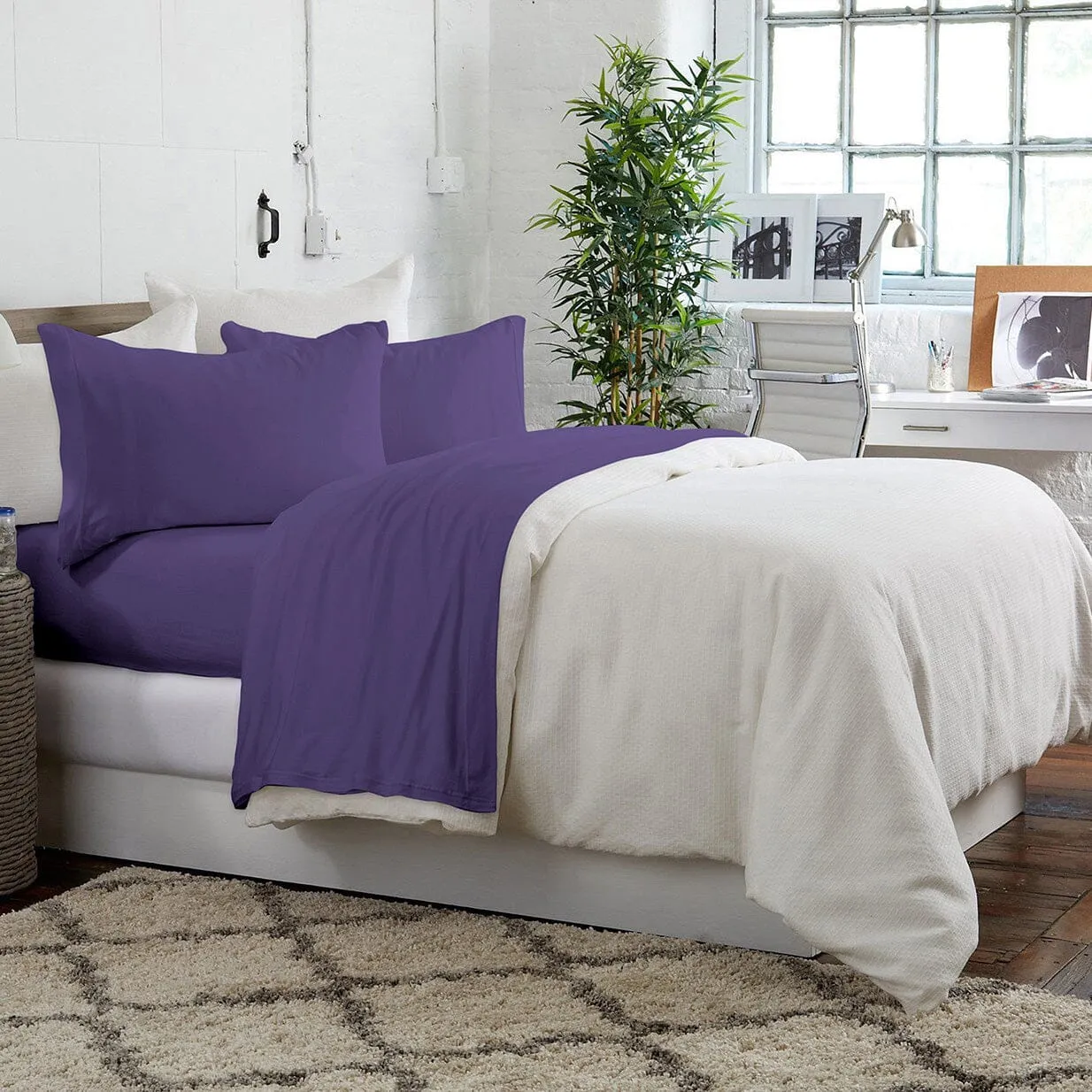 Brooklyn Flat Jersey Knit Sheet Set