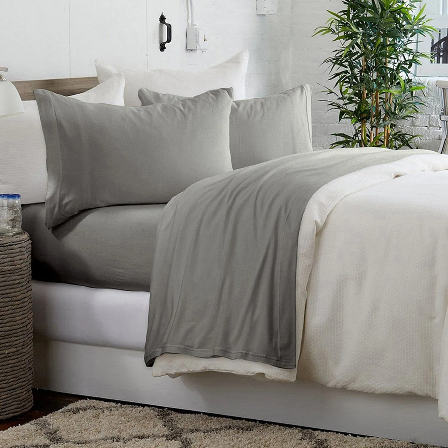 Brooklyn Flat Jersey Knit Sheet Set