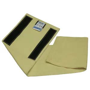 BSV Kevlar 2 Layers Adjustable Neck Protector Yellow - Cut, Scratch & Heat Resistant