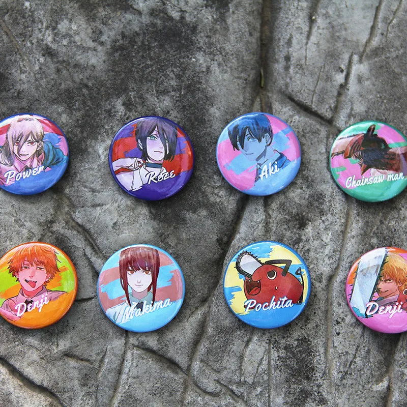Chainsaw Man Character Style Pins