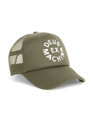 Circle Logo Trucker - Forest Green