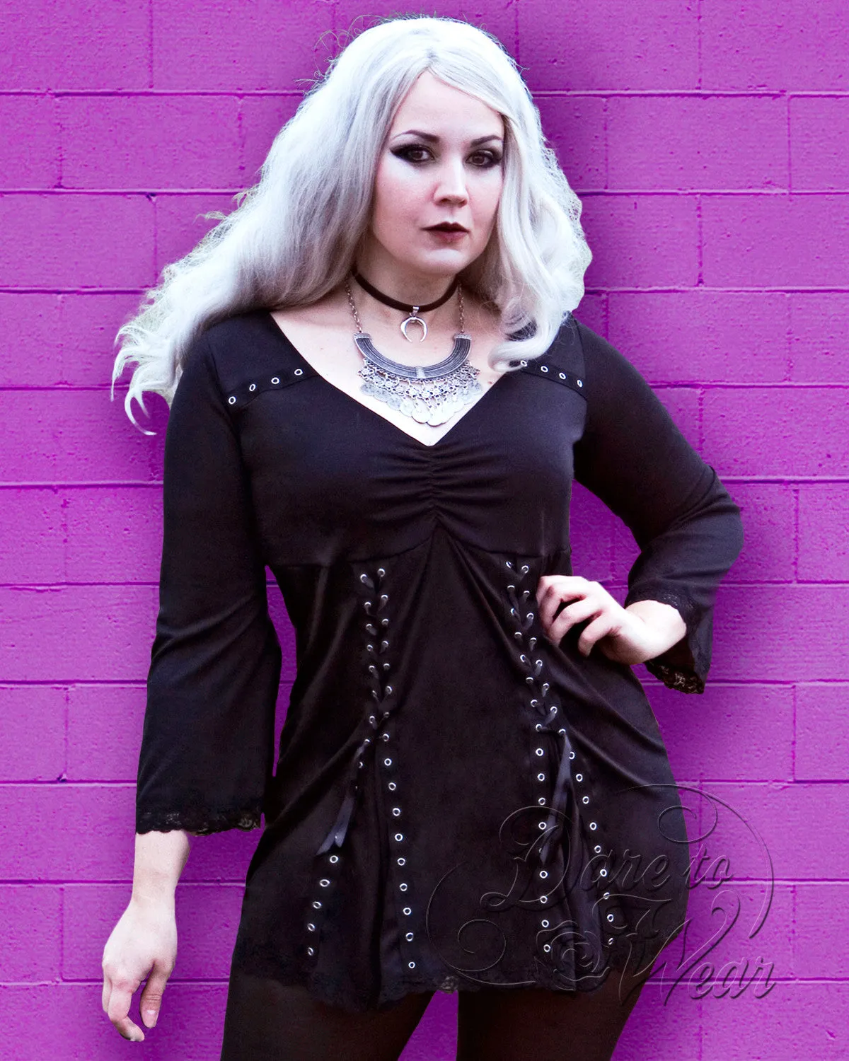 Electra Top in Charcoal