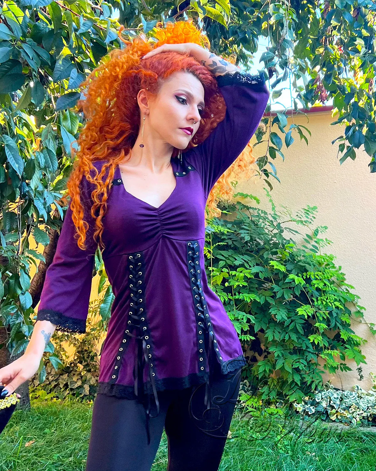 Electra Top in Charcoal
