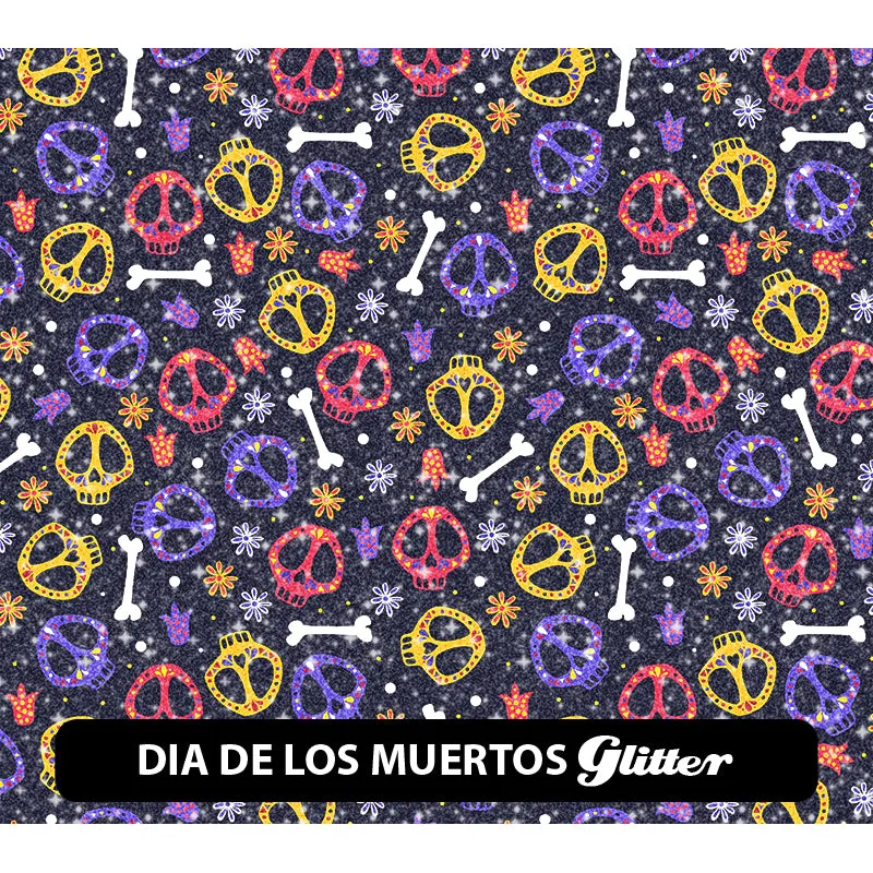 Halloween Glitter Patterned HTV (12" x 12")