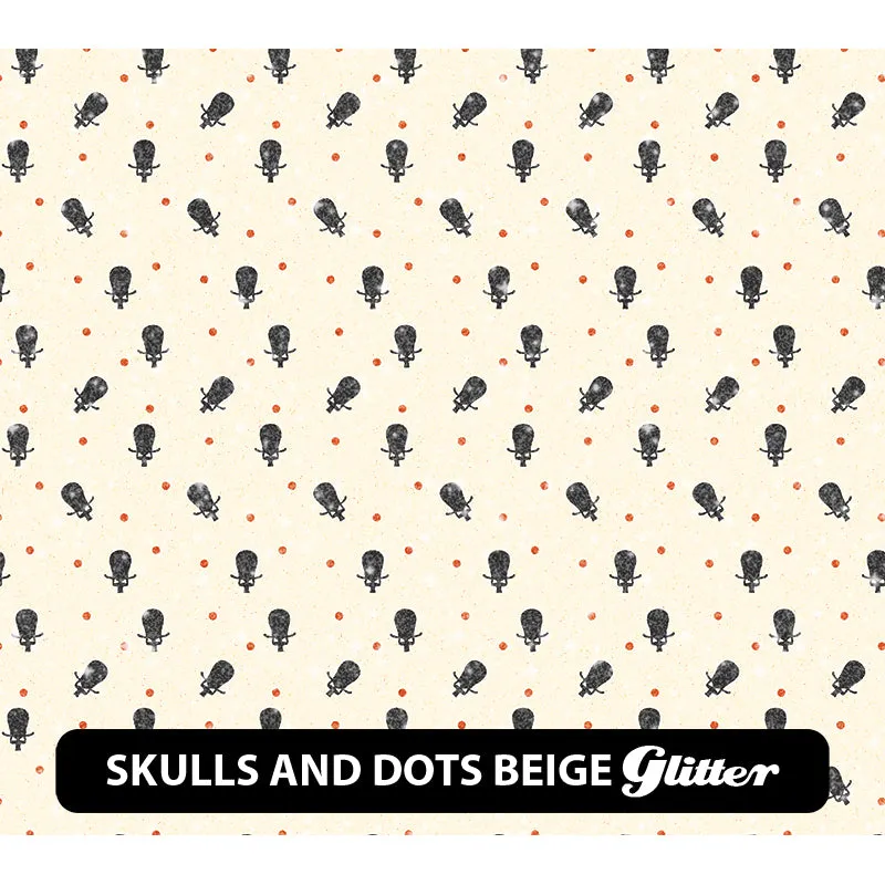 Halloween Glitter Patterned HTV (12" x 12")