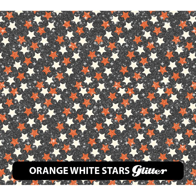 Halloween Glitter Patterned HTV (12" x 12")