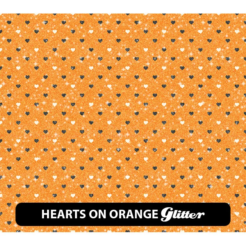 Halloween Glitter Patterned HTV (12" x 12")