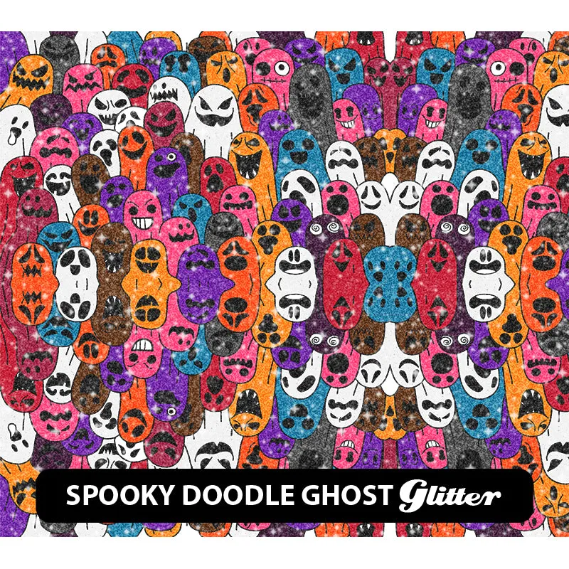 Halloween Glitter Patterned HTV (12" x 12")