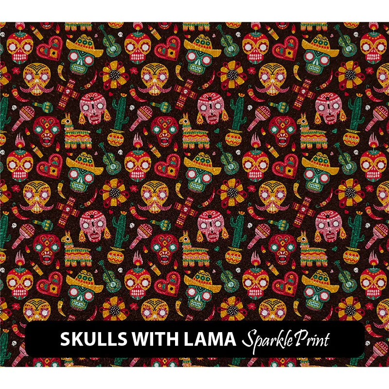 Halloween Glitter Patterned HTV (12" x 12")