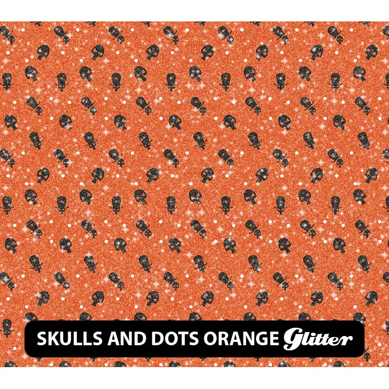 Halloween Glitter Patterned HTV (12" x 12")