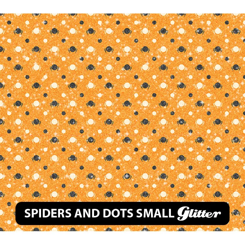 Halloween Glitter Patterned HTV (12" x 12")