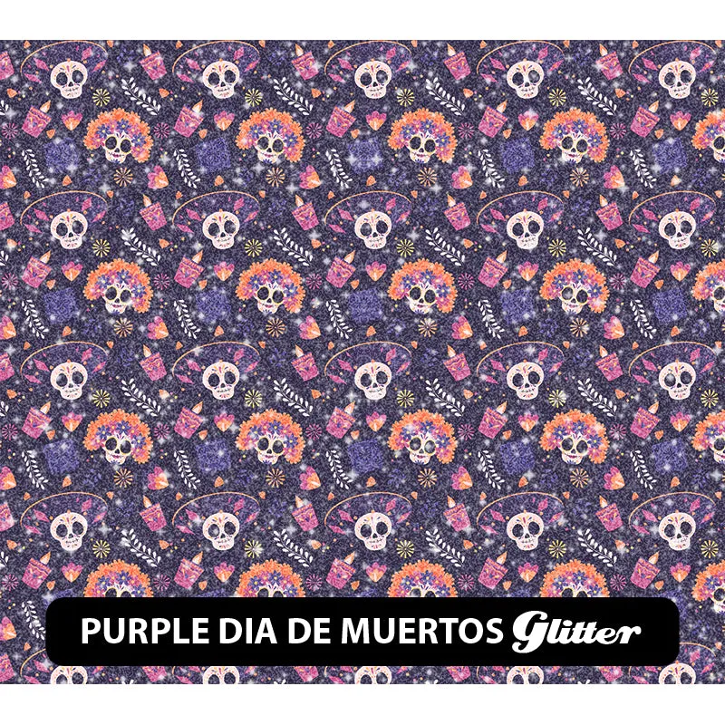 Halloween Glitter Patterned HTV (12" x 12")