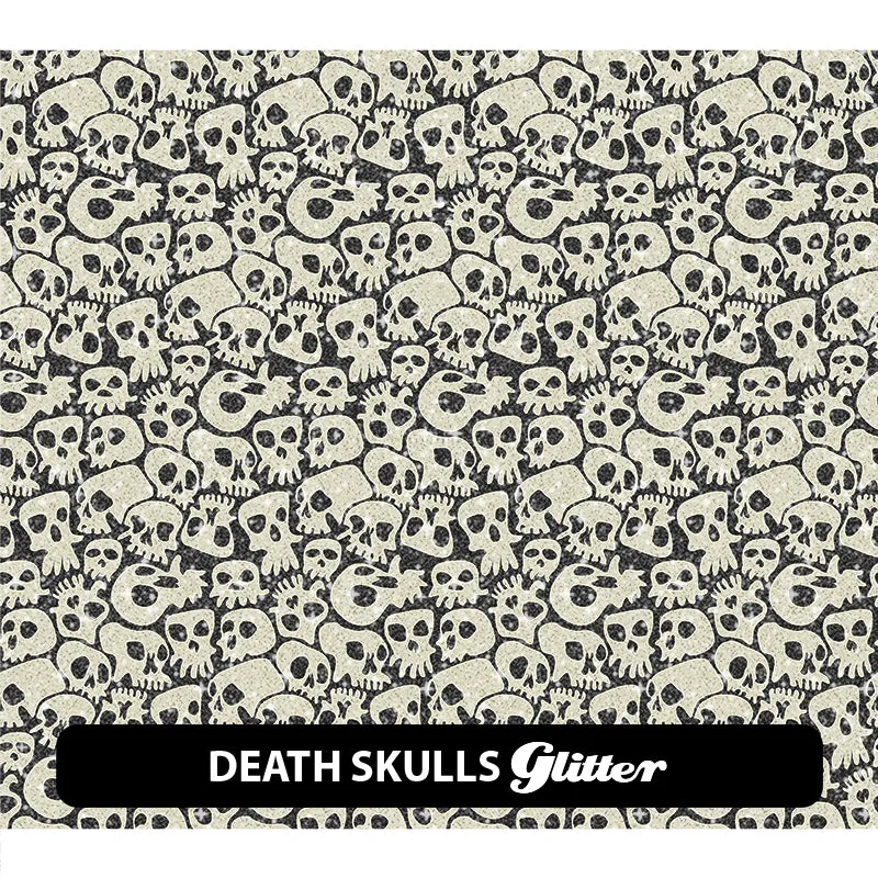Halloween Glitter Patterned HTV (12" x 12")