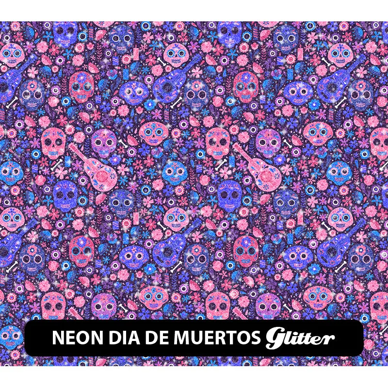 Halloween Glitter Patterned HTV (12" x 12")