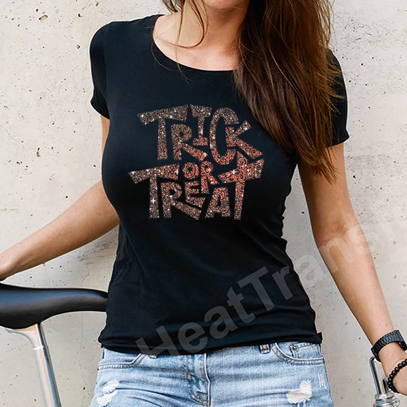 Halloween Glitter Patterned HTV (12" x 12")