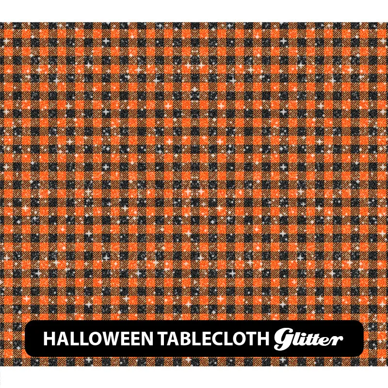 Halloween Glitter Patterned HTV (12" x 12")