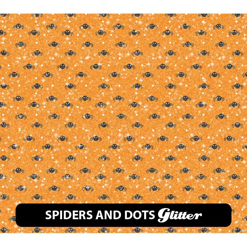 Halloween Glitter Patterned HTV (12" x 12")