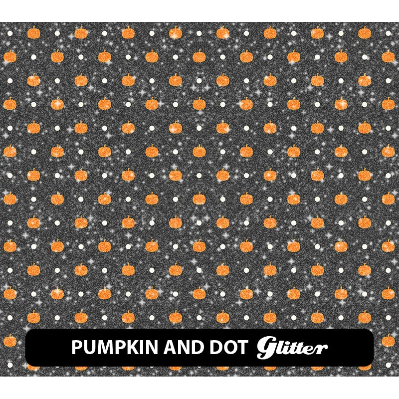 Halloween Glitter Patterned HTV (12" x 12")
