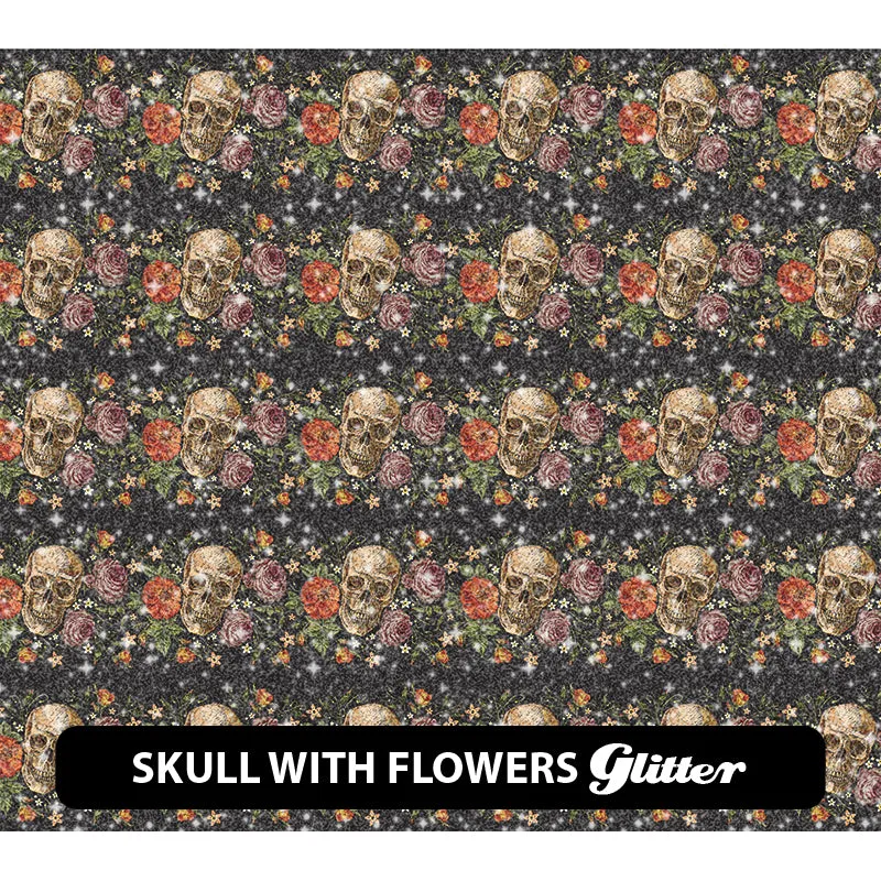 Halloween Glitter Patterned HTV (12" x 12")