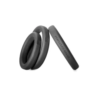Perfect Fit Xact-Fit Silicone Cock Rings 3-Packs Incremental Sizes