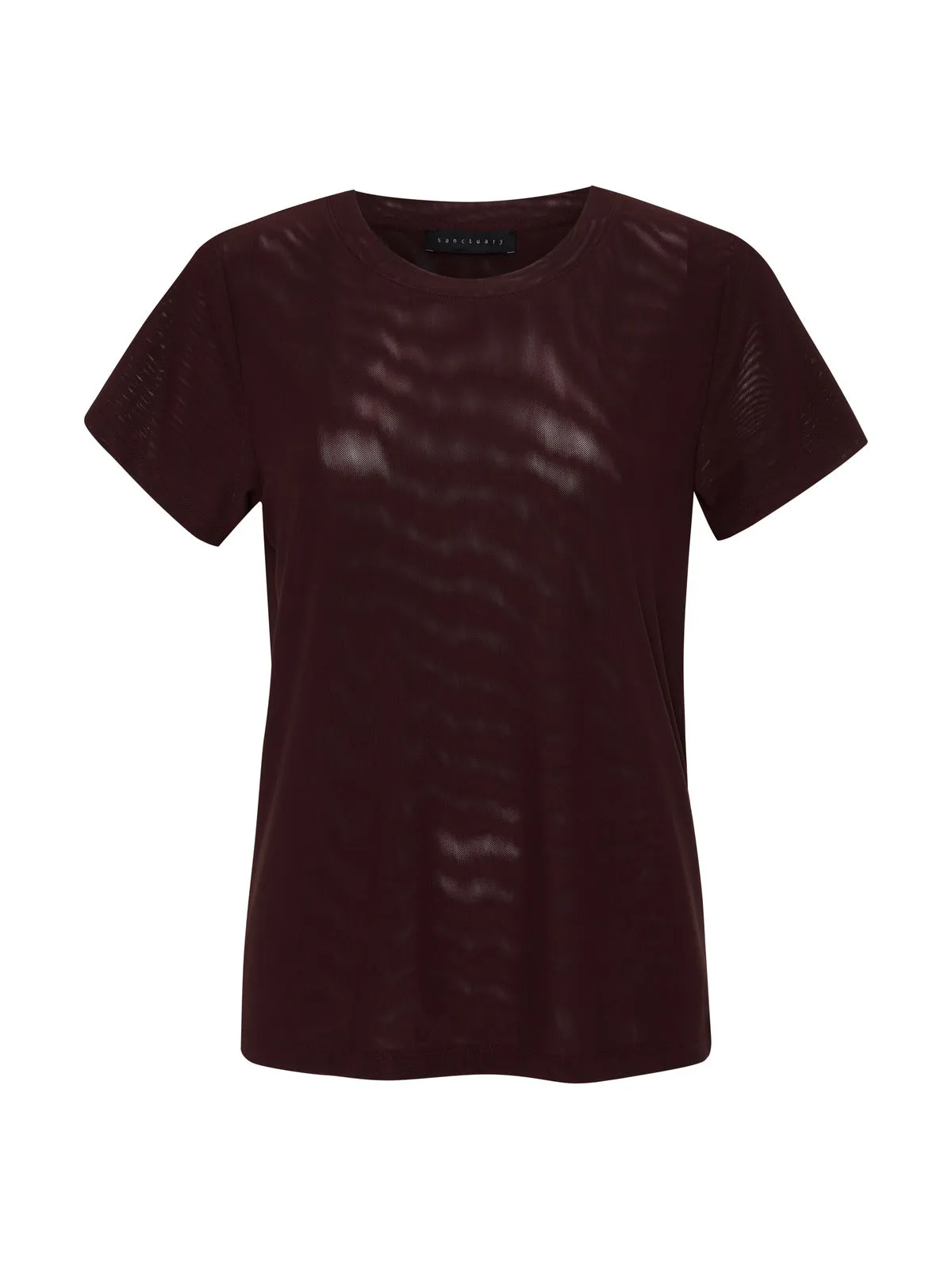 Perfect Mesh Tee Dark Cherry