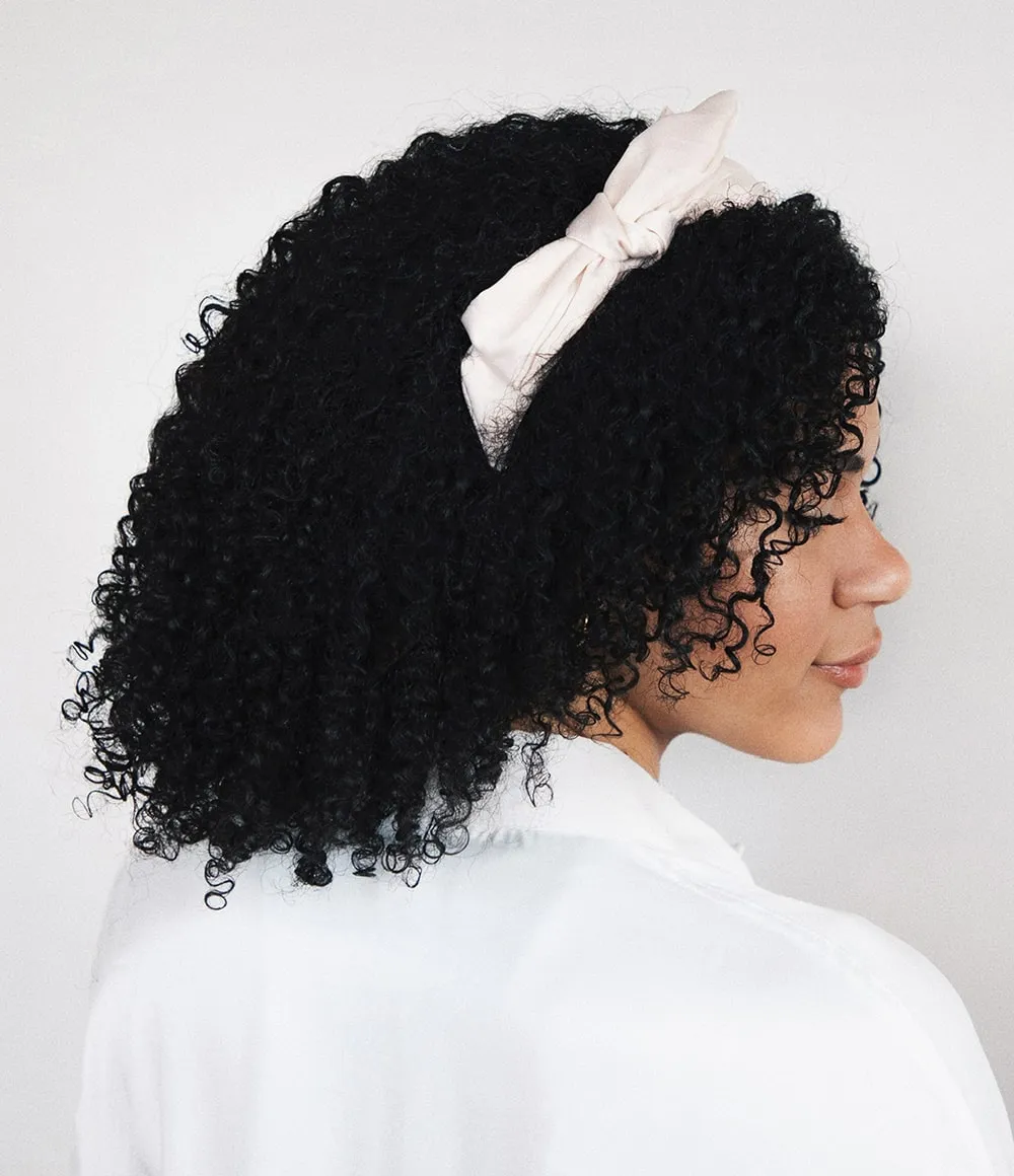 Satin Headband – Blush