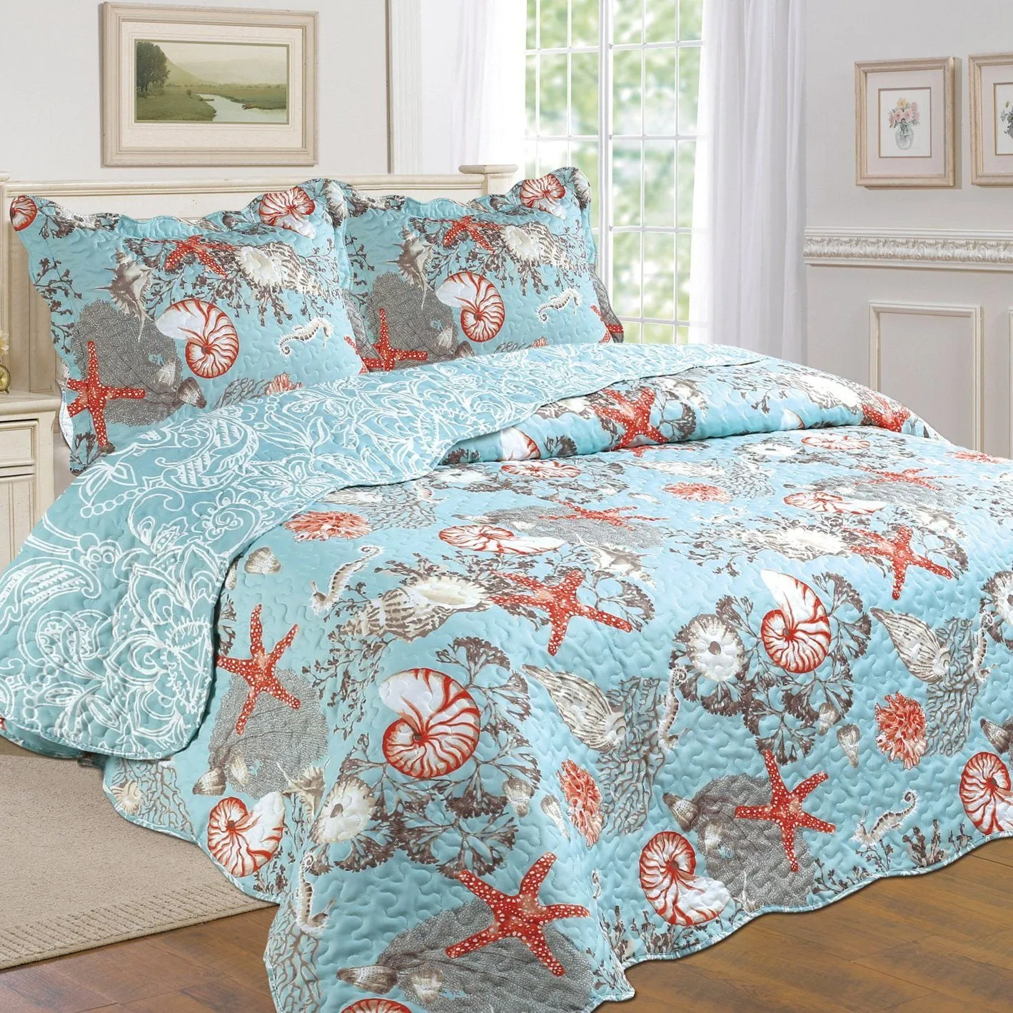 Tradition Premium Printed Reversible Quilt Sets - Assorted Styles