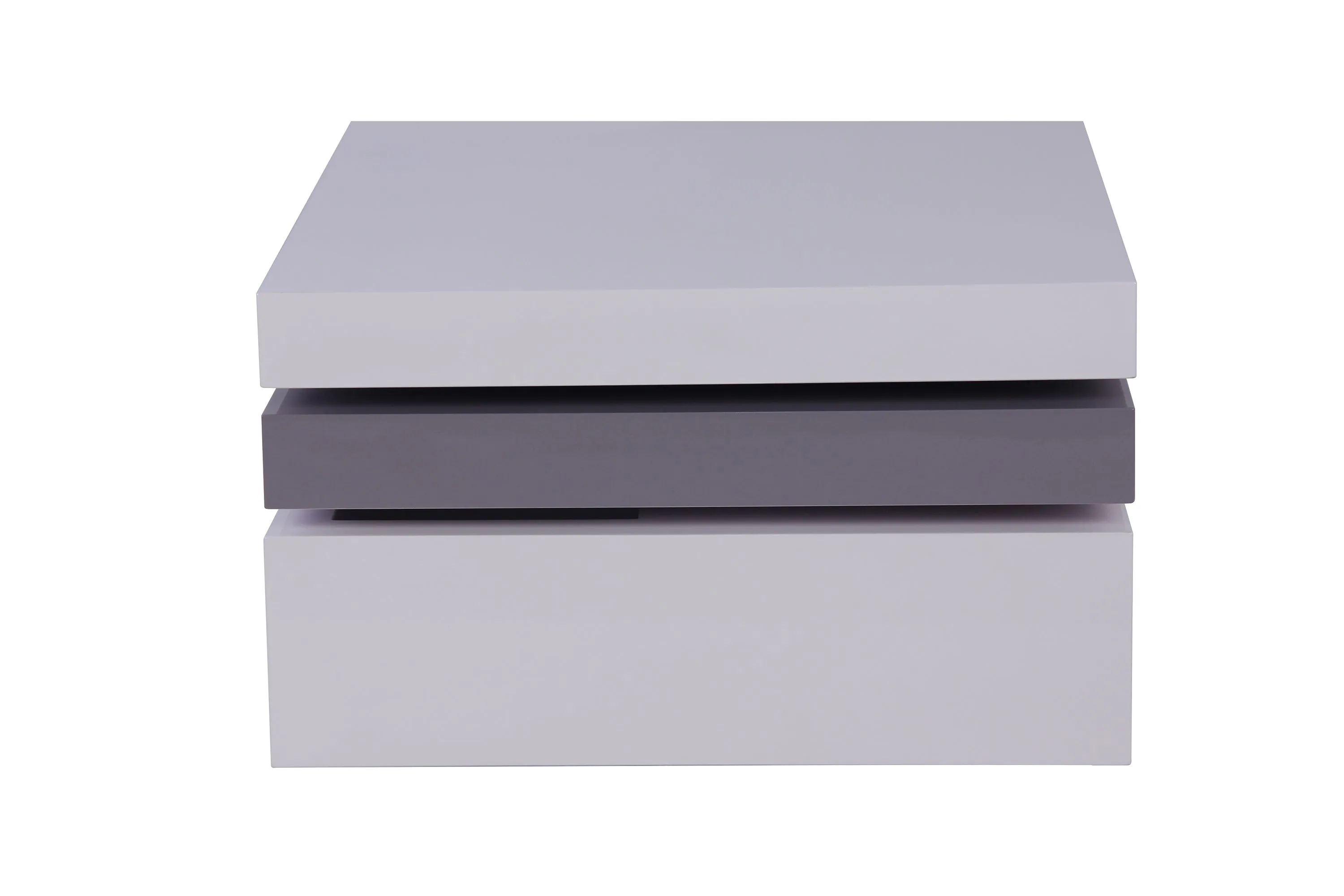 TRISTA White & Gray Coffee Table