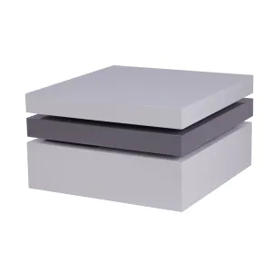 TRISTA White & Gray Coffee Table