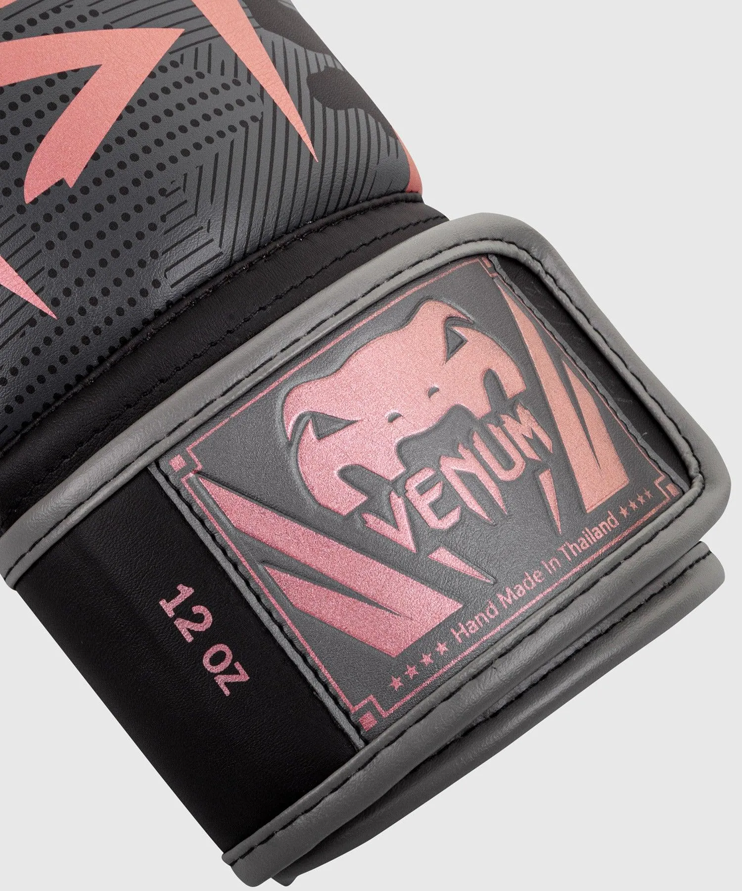Venum Elite Boxing Gloves - Black/Pink Gold
