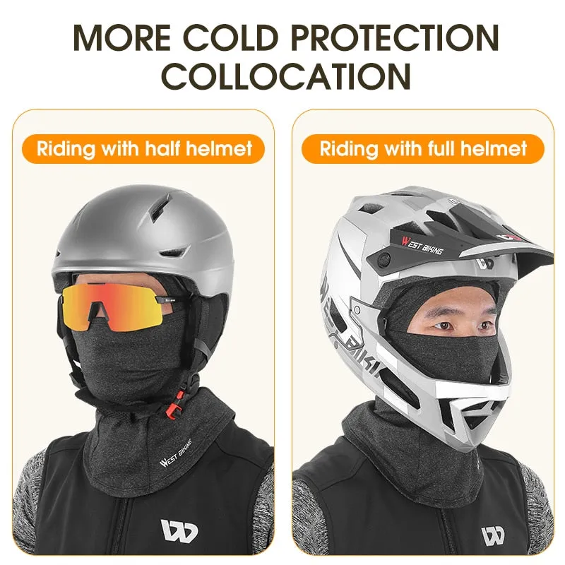 Winter Fleece Cycling Cap Warm Windproof Balaclava Men Women Sport Scarf Ski Bicycle Motorcycle Running Neck Warmer