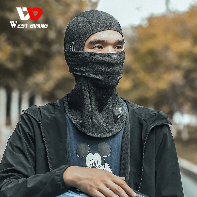 Winter Fleece Cycling Cap Warm Windproof Balaclava Men Women Sport Scarf Ski Bicycle Motorcycle Running Neck Warmer
