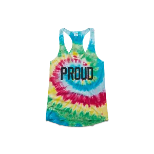 Women's PROUD Tie-Dye Racerback